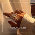 انگشتر زنانه فشن آبکاری نقره کد 159