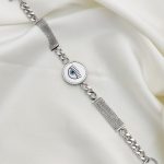 دستبند زنانه استیل طرح چشم کد 374